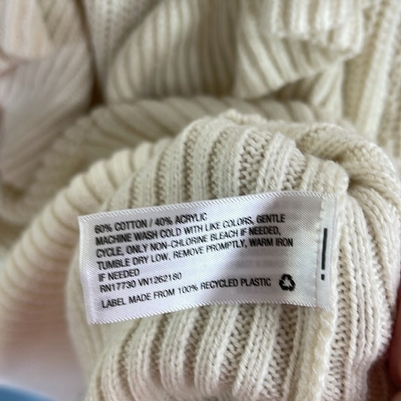 NWT Prologue Womens Sweater Cottage Core Creamy Ivory Ruffly women’s Sz XXL - Picture 9 of 9